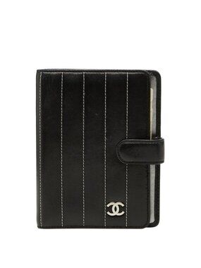 Chanel Mademoiselle Agenda CC Logo Cover Black Leather